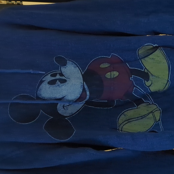 Disney Parks Mickey Hoodie/Sweatshirt w/ Pockets Blue Size S - Picture 2 of 6